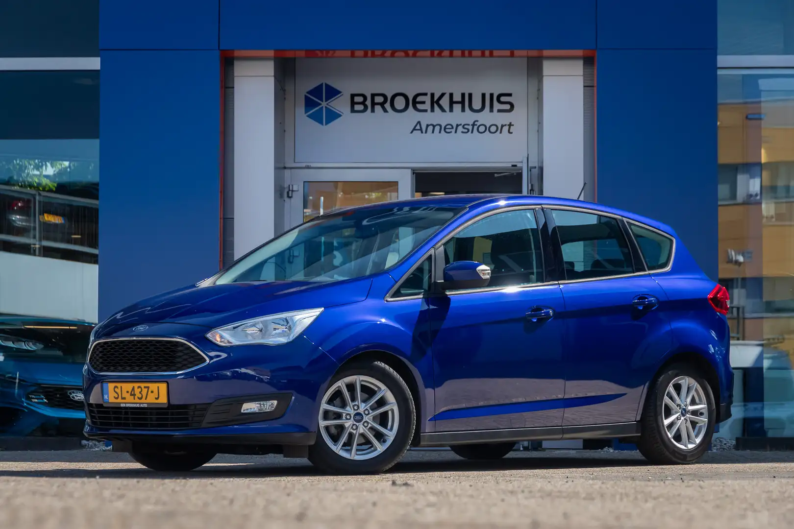 Ford C-Max 1.0 Trend | Cruise control | LMV | Airco | Elektri Blauw - 1