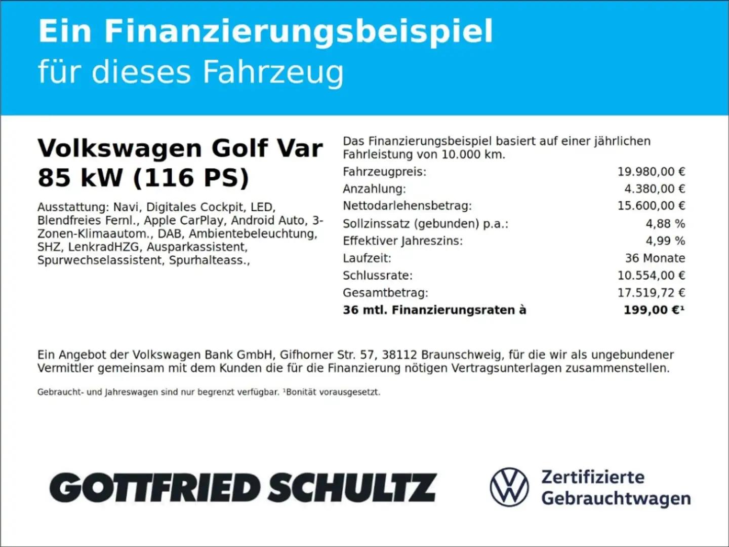 Volkswagen Golf Variant 2.0 TDI LED NAV SHZ EPH Life ALLSEASON Argent - 2