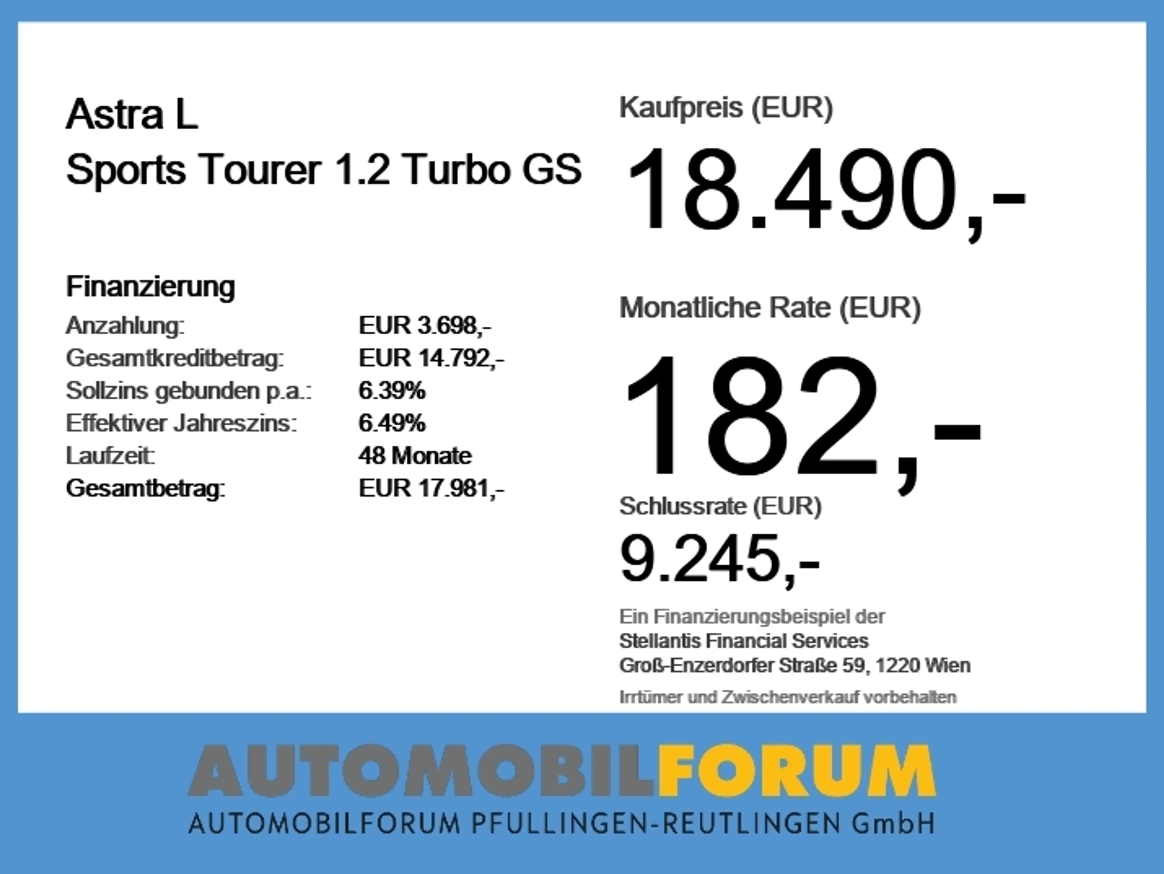 Opel Astra L Sports Tourer 1.2 Turbo GS 2xKlima 360 — photo 2