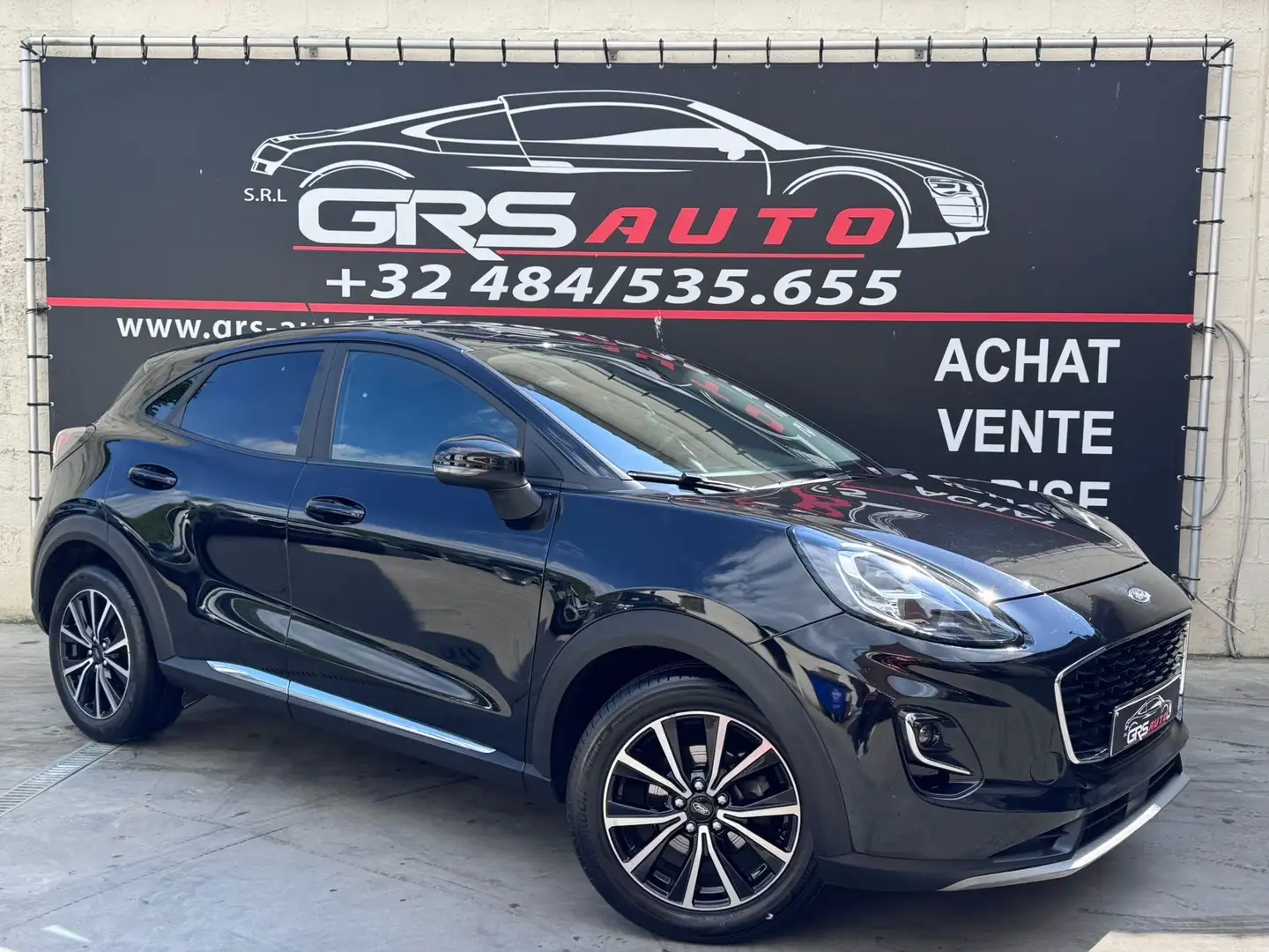 Ford Puma 1.0 EcoBoost mHEV Titanium 1er prop./carnet/gar1an Schwarz - 1
