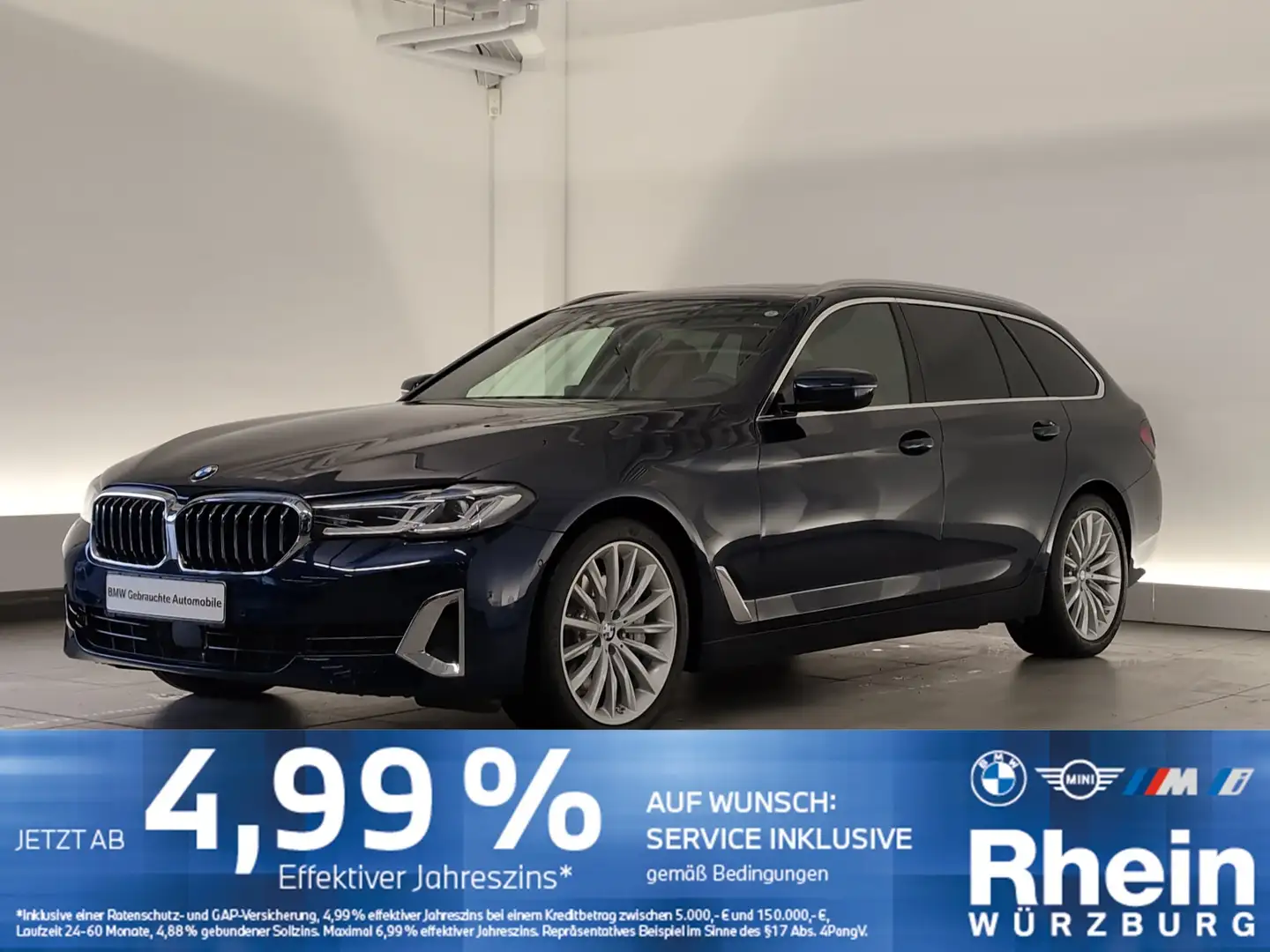 BMW 540 d xDrive Tour Luxury Line Navi/Laser/AHK/Pano HuD/ Blau - 1