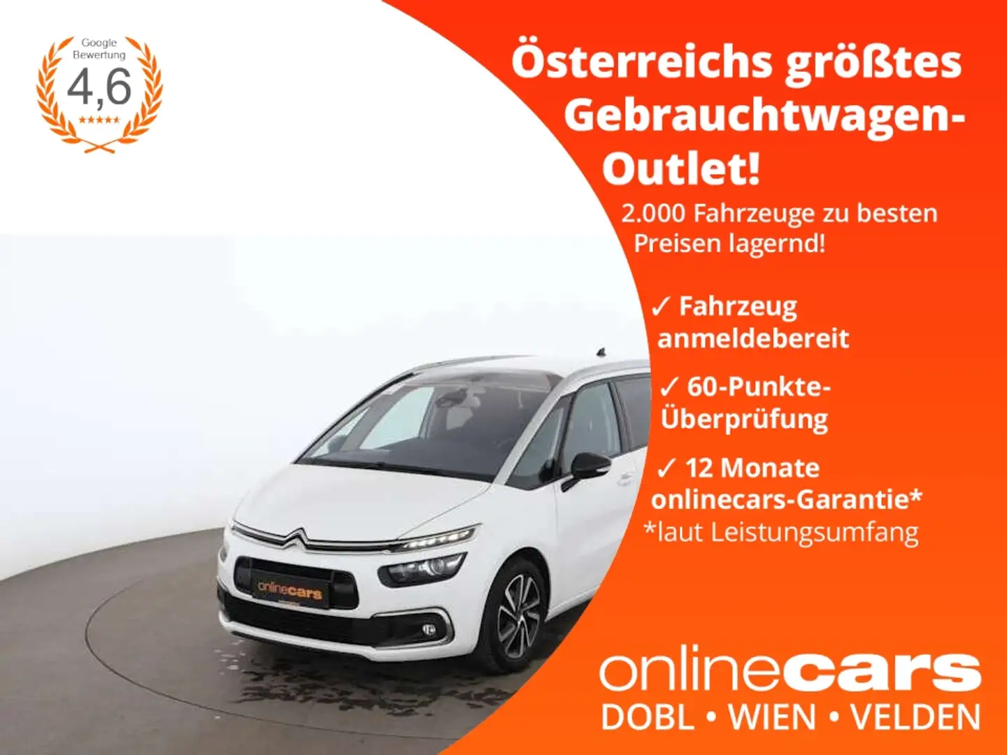 Citroen C4 Grand  ST 1.5 BlueHDi 130 Shine Aut 7-SITZER Weiß - 1