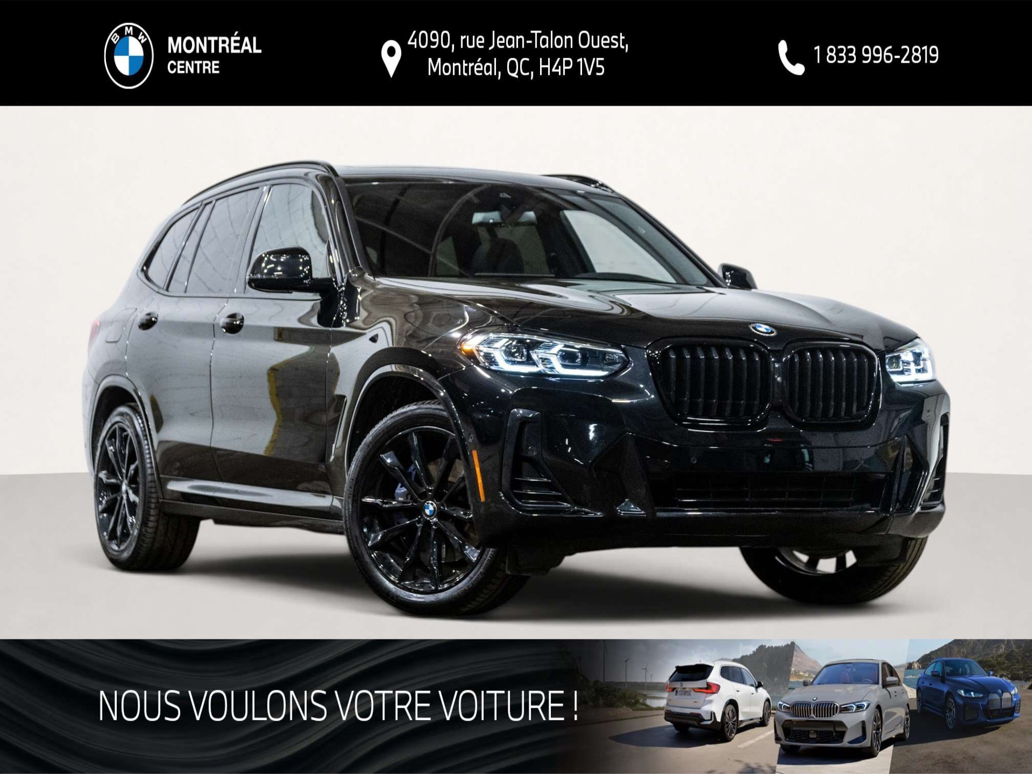 2023 BMW X3 xDrive30i | Premium amélioré | M Sport | Freins M