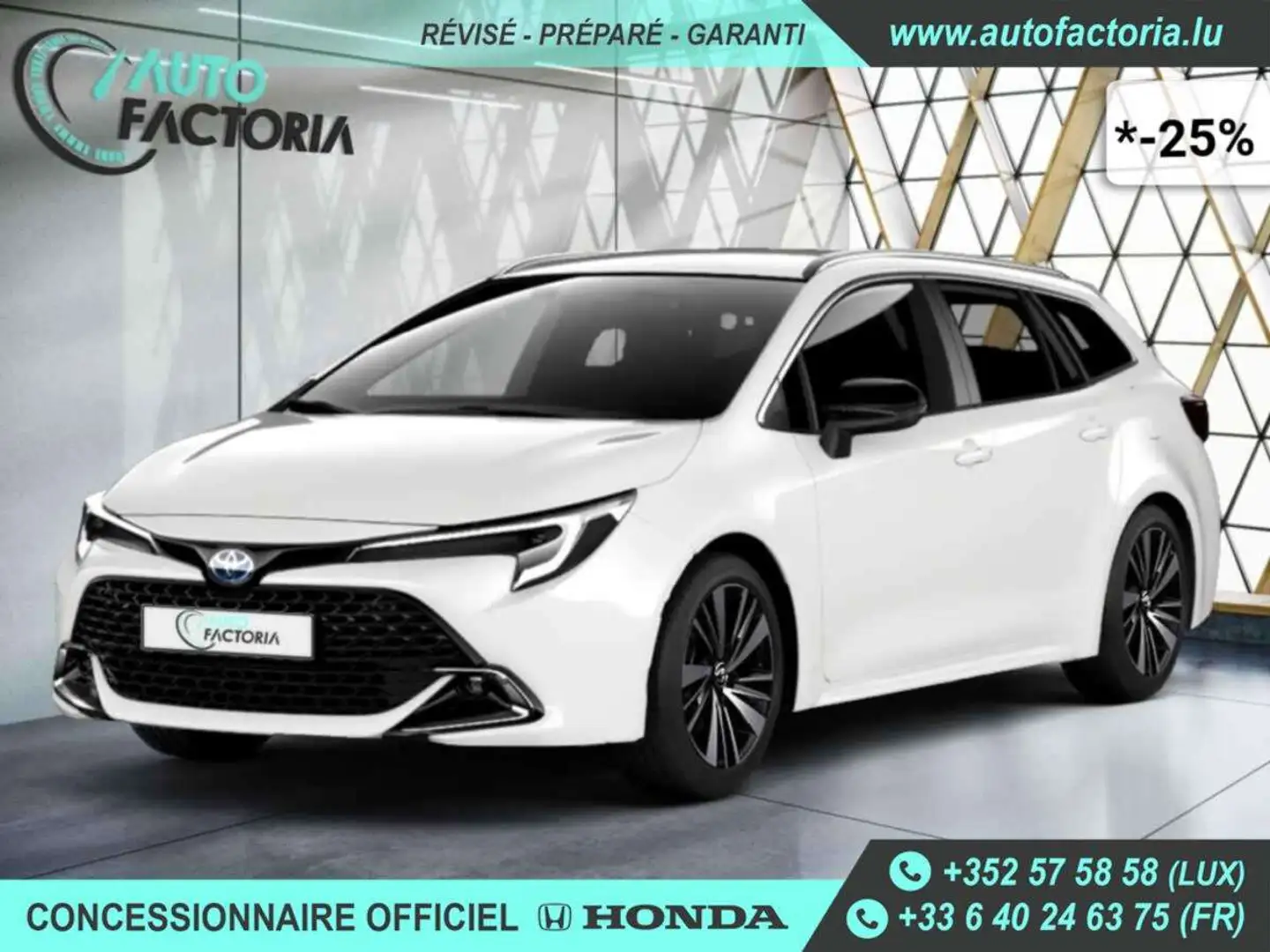 Toyota Corolla Break -25% 1.8 HYB 140 BVA+GPS+CAM+LED+Opts Beige - 1