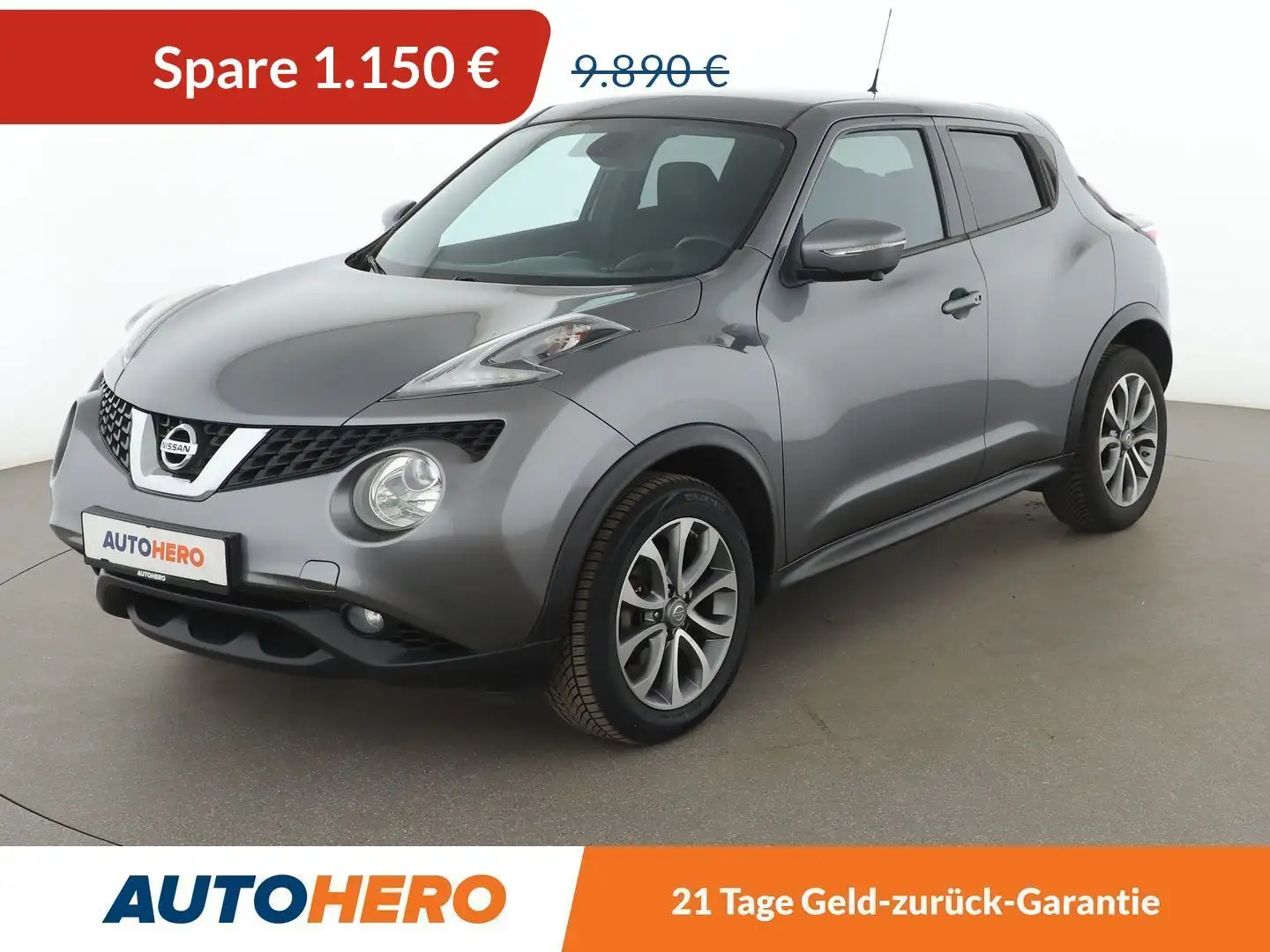 Nissan Juke 1.2 Tekna *NAVI*TEMPO*LIM*ALU*360*CAM* Grau - 1