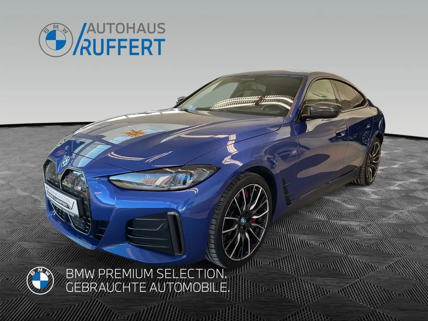 BMW i4 M50 Glasdach M Sportbremse rot hochglänzend Laserl Blau - 1