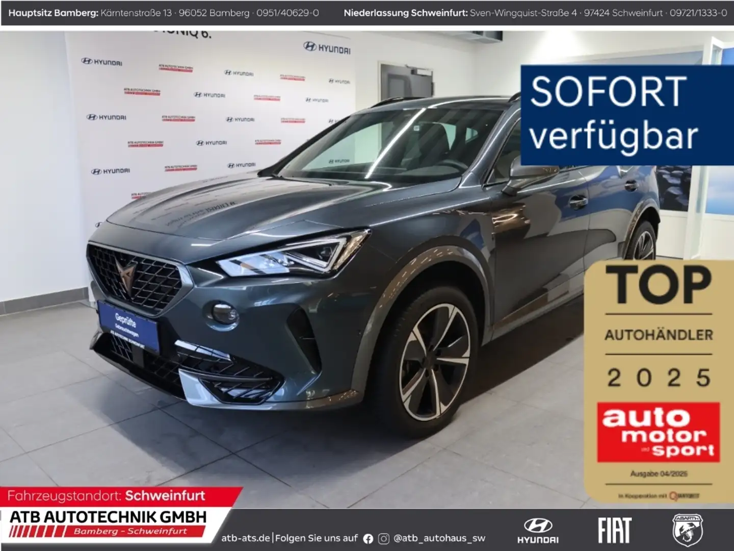 CUPRA Formentor 2.0 TDI 4Drive DSG Navi Digitales Cockpit LED El. Gris - 1