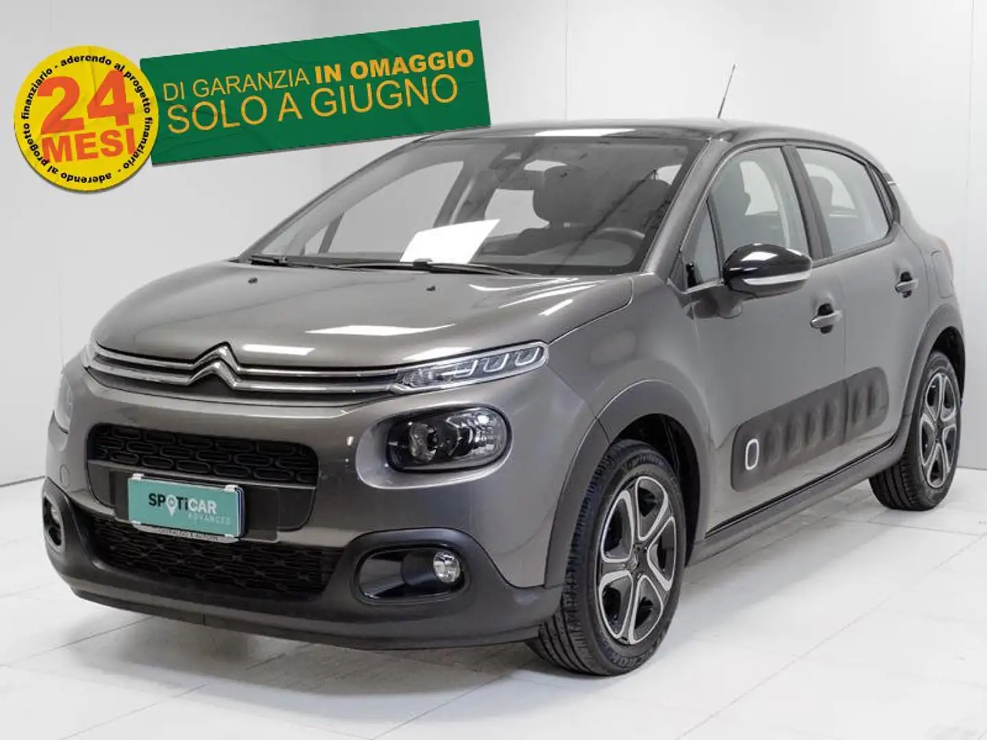 Citroen C3 III 2017 1.2 puretech Shine s&s 83cv neopatentati Grigio - 1