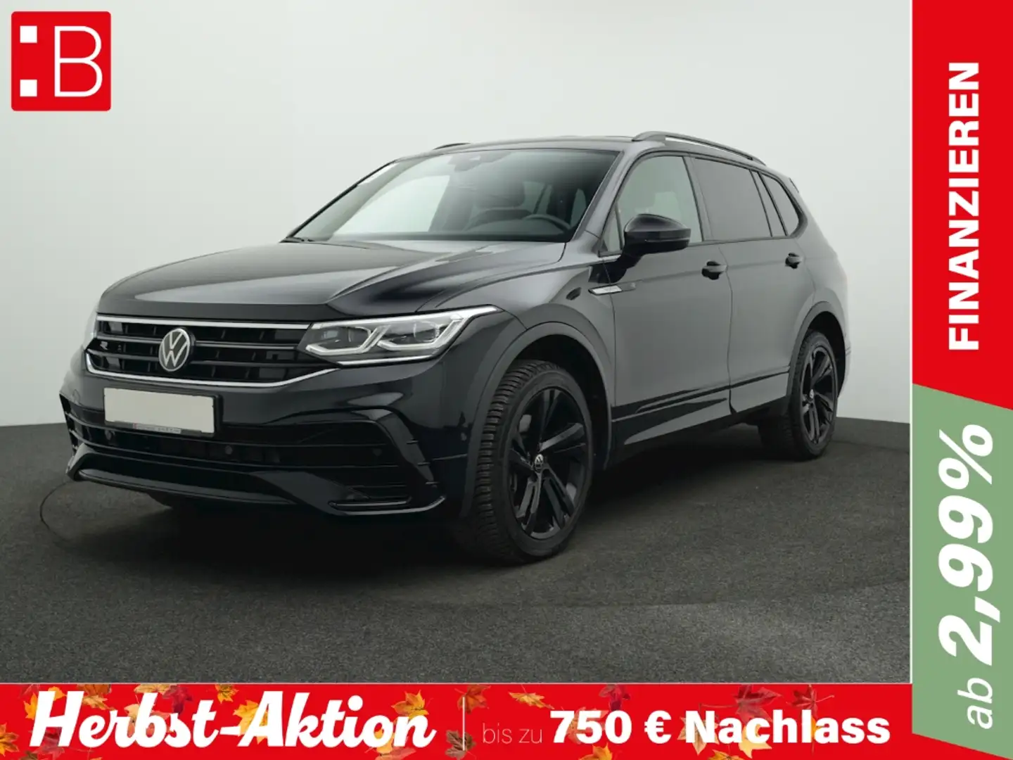 Volkswagen Tiguan Allspace 2.0 TSI DSG 4Mo. R-LINE BLACK 7-SITZE AHK NAVI KAM Schwarz - 1
