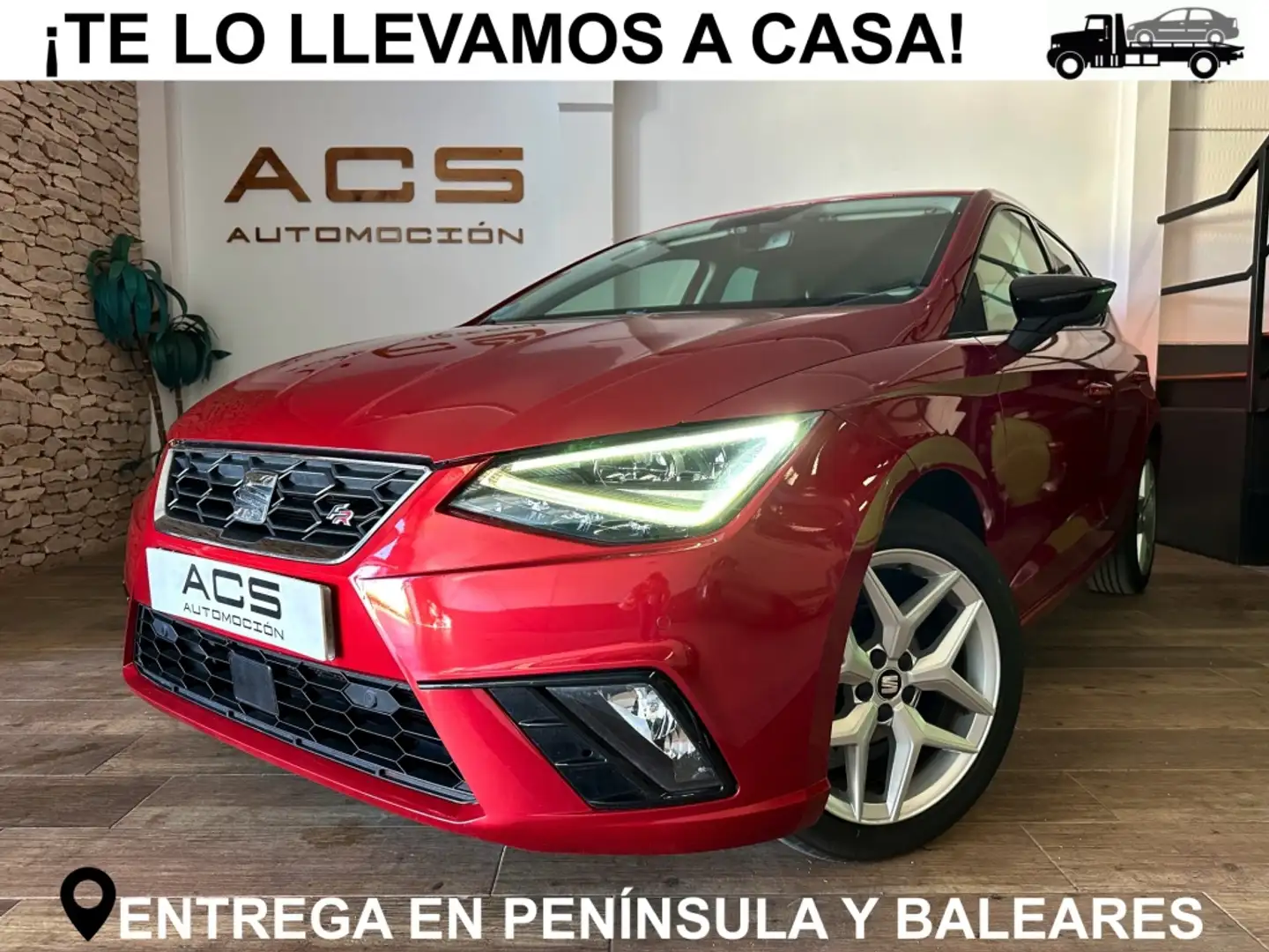 SEAT Ibiza 1.0 TGI S&S FR 90 Rojo - 1