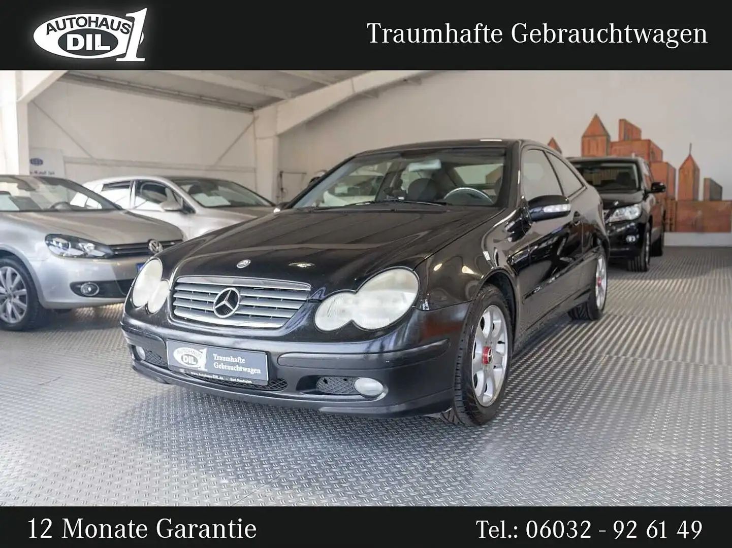 Mercedes-Benz C 180 Kompressor Sportcoupe Indianapolis Zwart - 1