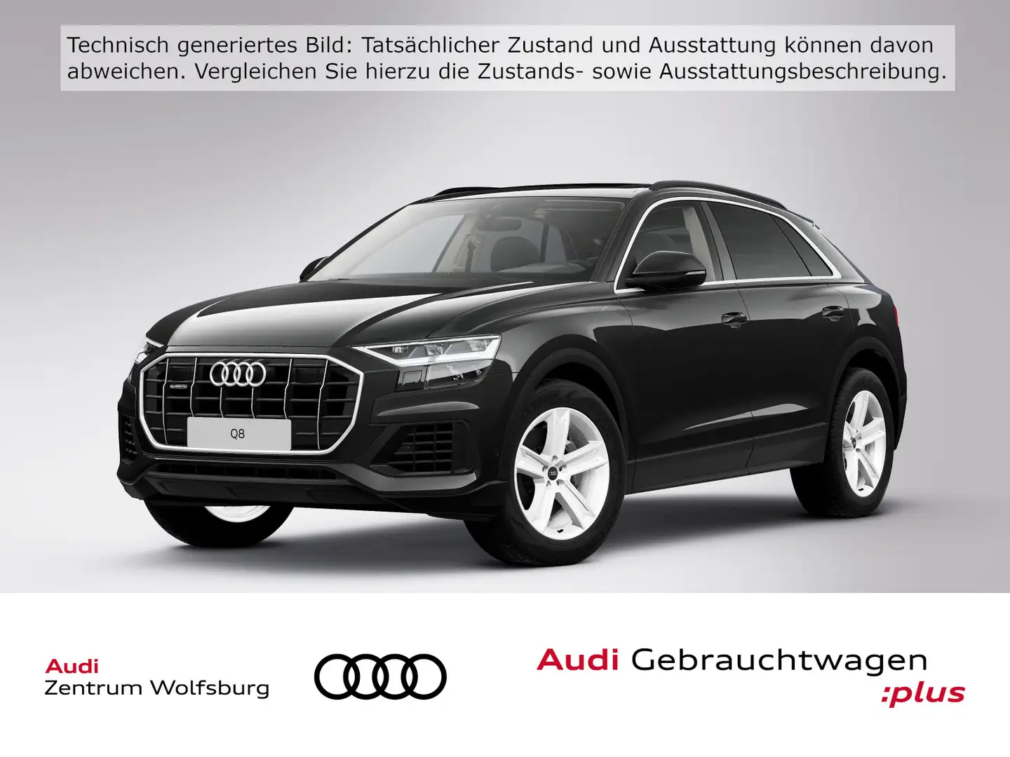 Audi Q8 55 TFSI Tiptronic quattro AHK/Pano/Rückkam Schwarz - 1
