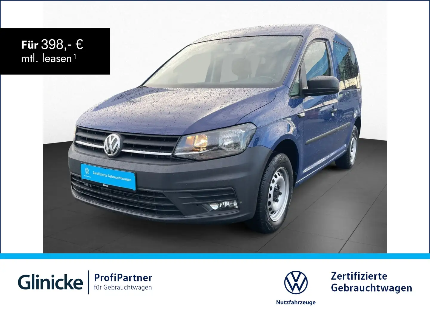 Volkswagen Caddy 1.0 TSI Klima SHZ H.flügeltüren NSW Blau - 1