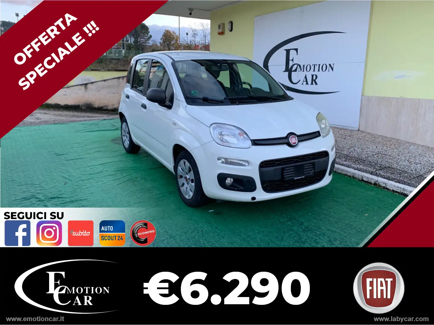 Fiat Panda 1.2 Lounge - 2015 Bianco - 1