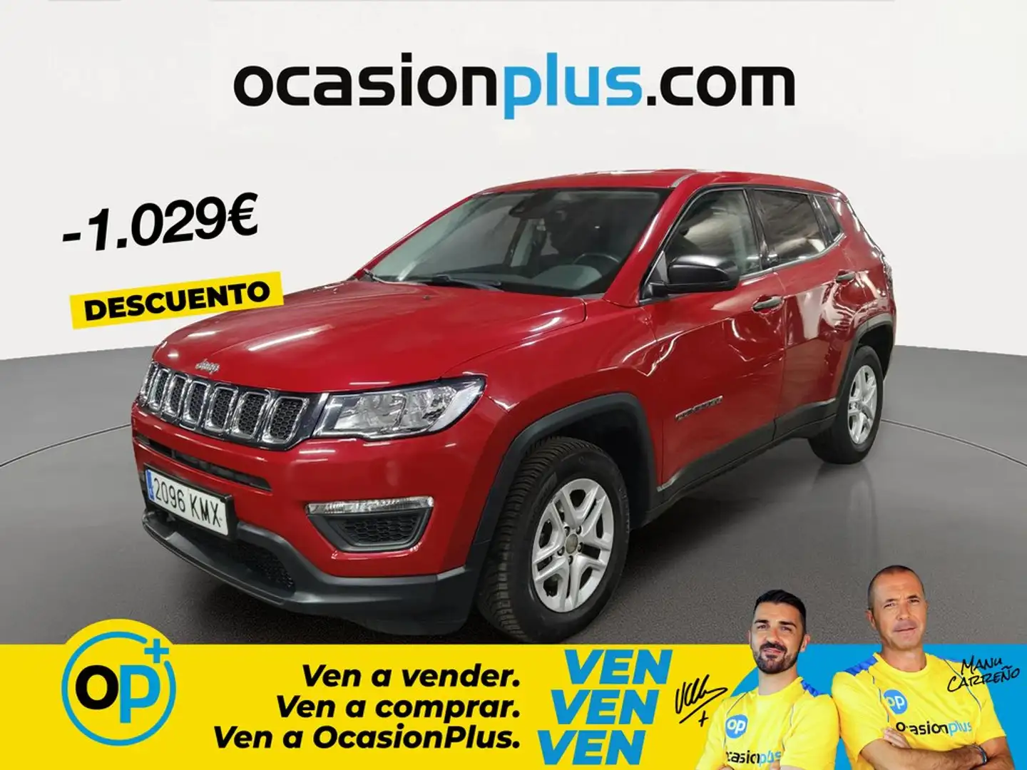 Jeep Compass 1.4 Multiair Sport 4x2 103kW Rojo - 1