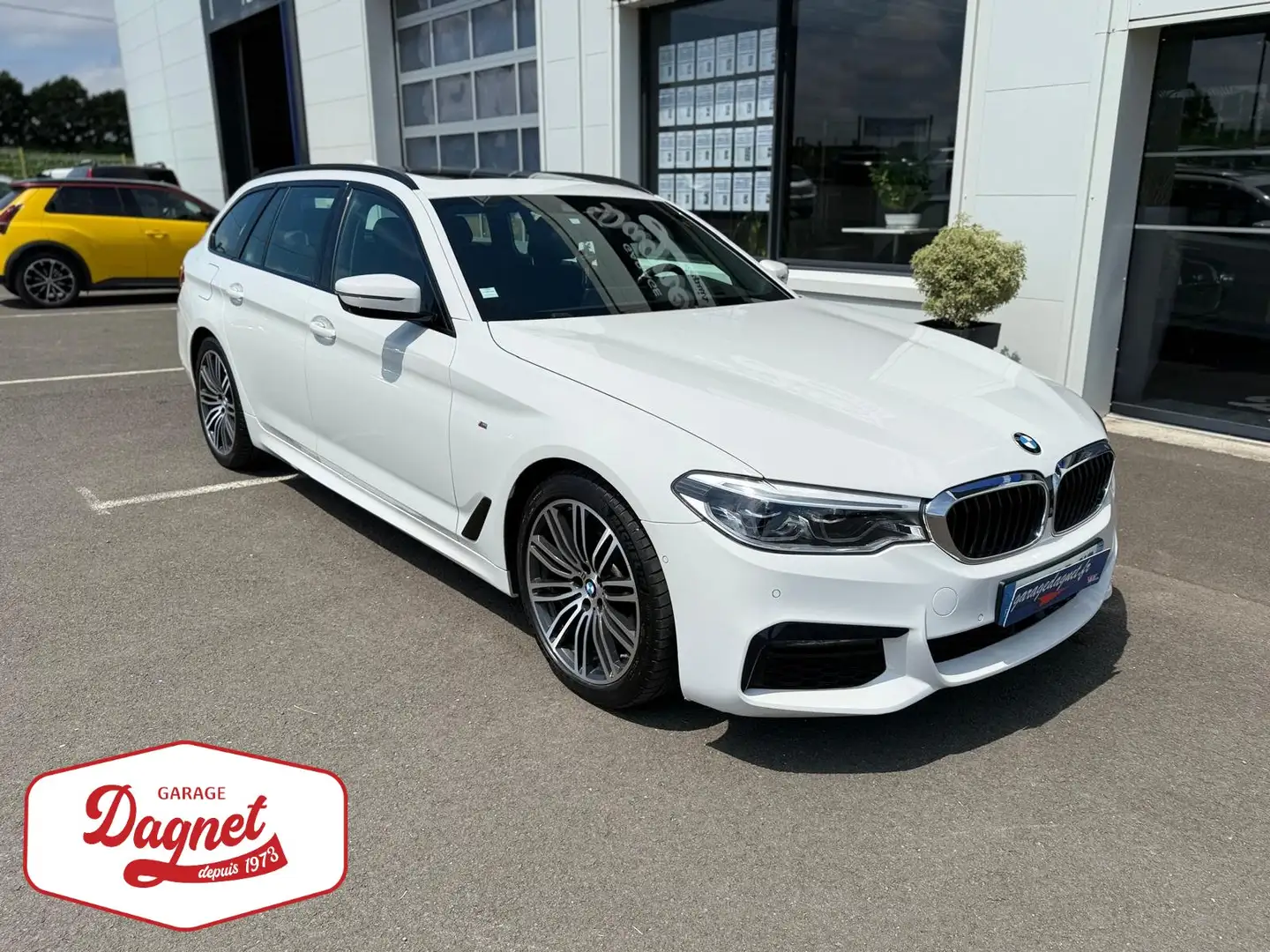 BMW 520 520d 190 ch BVA8 M Sport Blanc - 1