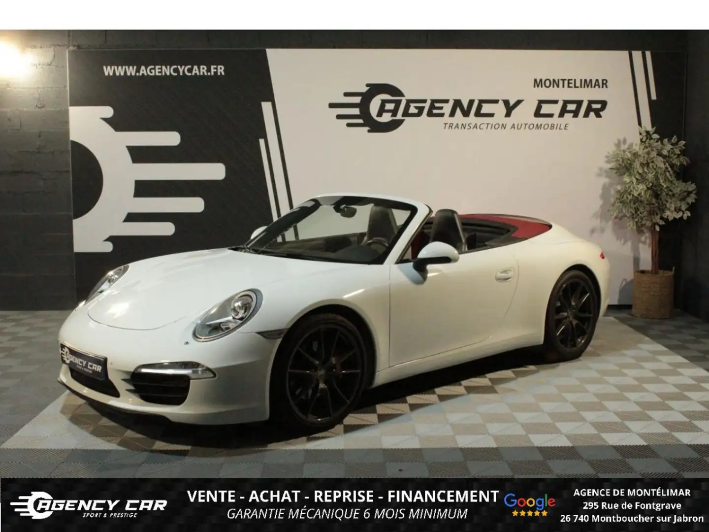 Porsche 991 Cabriolet 3.4i 350ch PDK TYPE 991 Carrera Blanc - 1