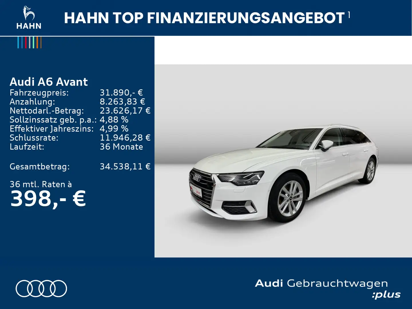 Audi A6 40TDI S-tronic Sport Virtual 360° AHK Schwarz - 2