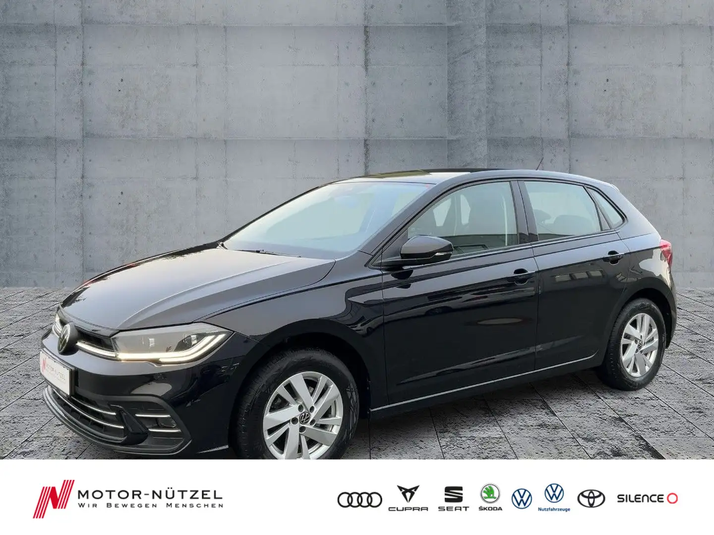 Volkswagen Polo 1.0TSI DSG STYLE 4JG+LED+NAV+ACC+SHZ+PDC+VC Schwarz - 1