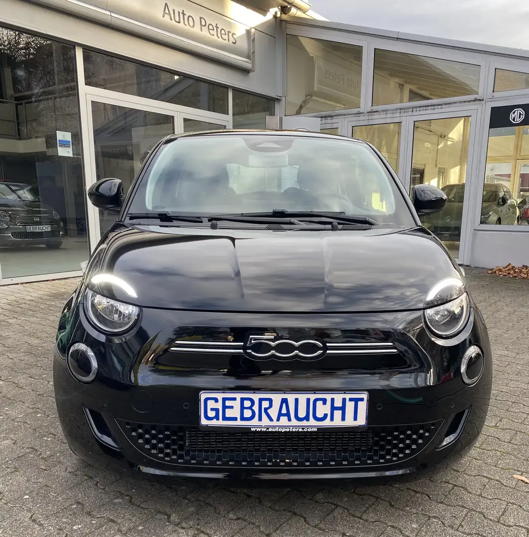 Fiat 500 500e Icon, grosser Akku 42 kWh, *Park-Paket*S-hzg Schwarz - 2