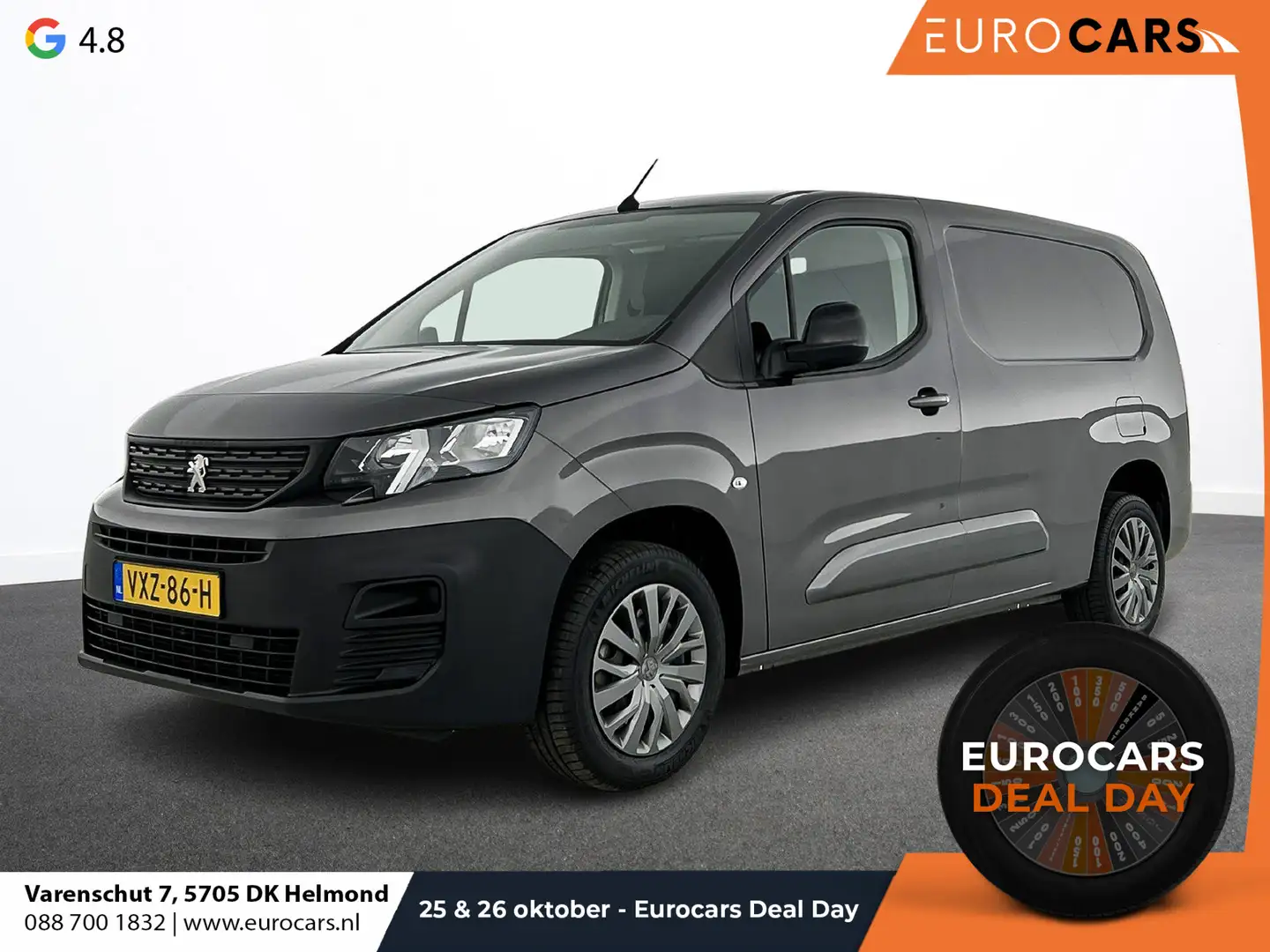 Peugeot Partner 1.5 BlueHDi 100 S&S L2 Airco Bluetooth PDC Trekhaa Gris - 1