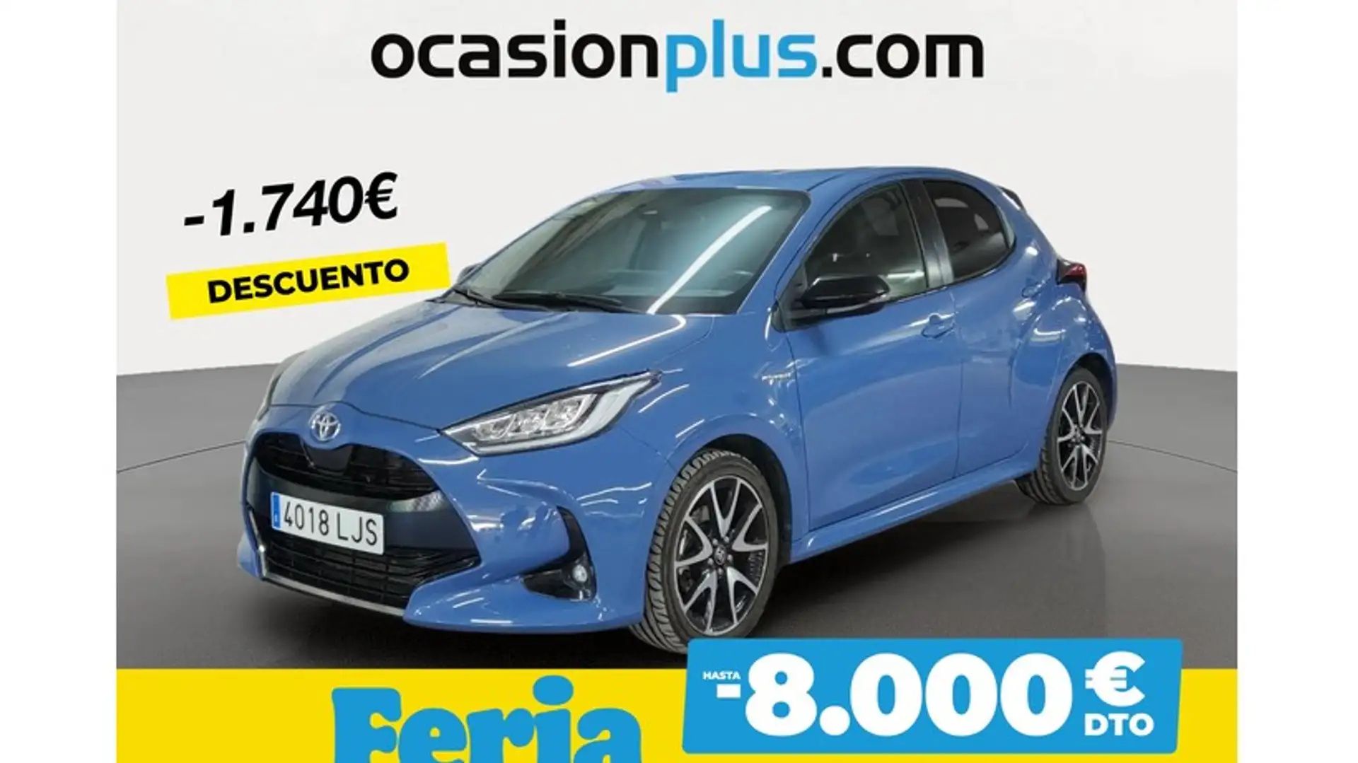Toyota Yaris 120H 1.5 Style Plus Bleu - 1