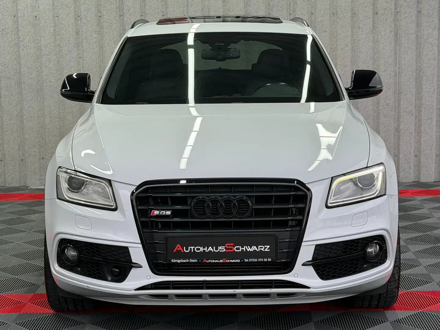 Audi SQ5 3.0 TDI plus quattro Pano StdHeiz B&O AHK ACC Voll Blanc - 2
