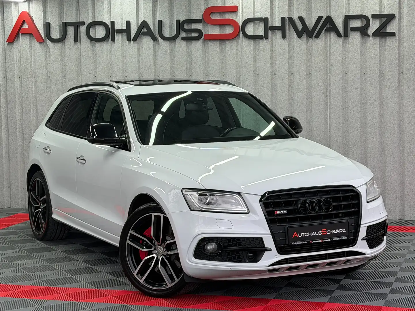 Audi SQ5 3.0 TDI plus quattro Pano StdHeiz B&O AHK ACC Voll Blanc - 1