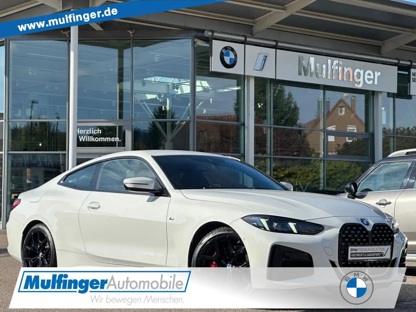 BMW 430 d xDr.Coupe M Sport Pro HUD SuView.H/K AHK19" Weiß - 1