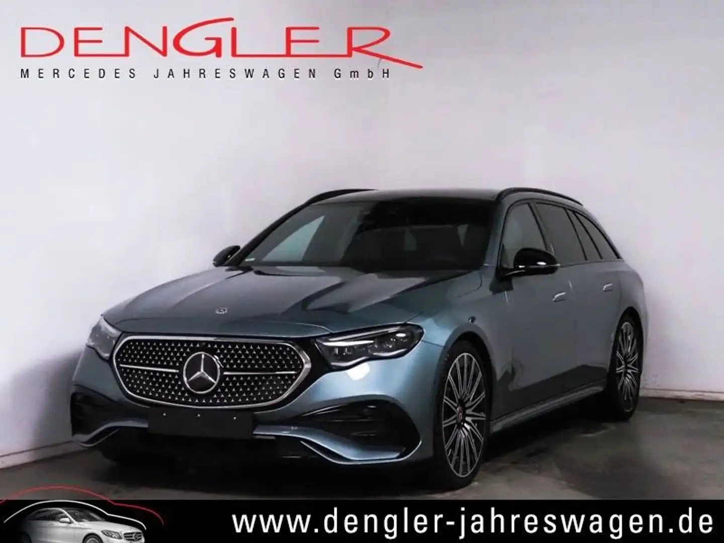 Mercedes-Benz E 220 T d PANO*AHK*DIGI*360*21Z AMG Line Adv. + Silber - 1