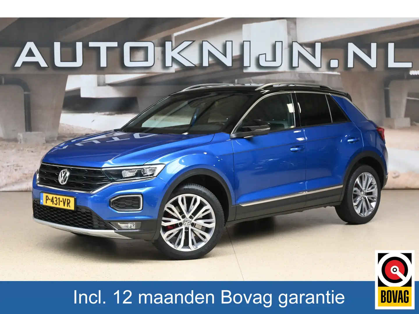 Volkswagen T-Roc 1.5 TSI 150pk Sport | Elek. klep | Trekhaak | Two- Blauw - 1