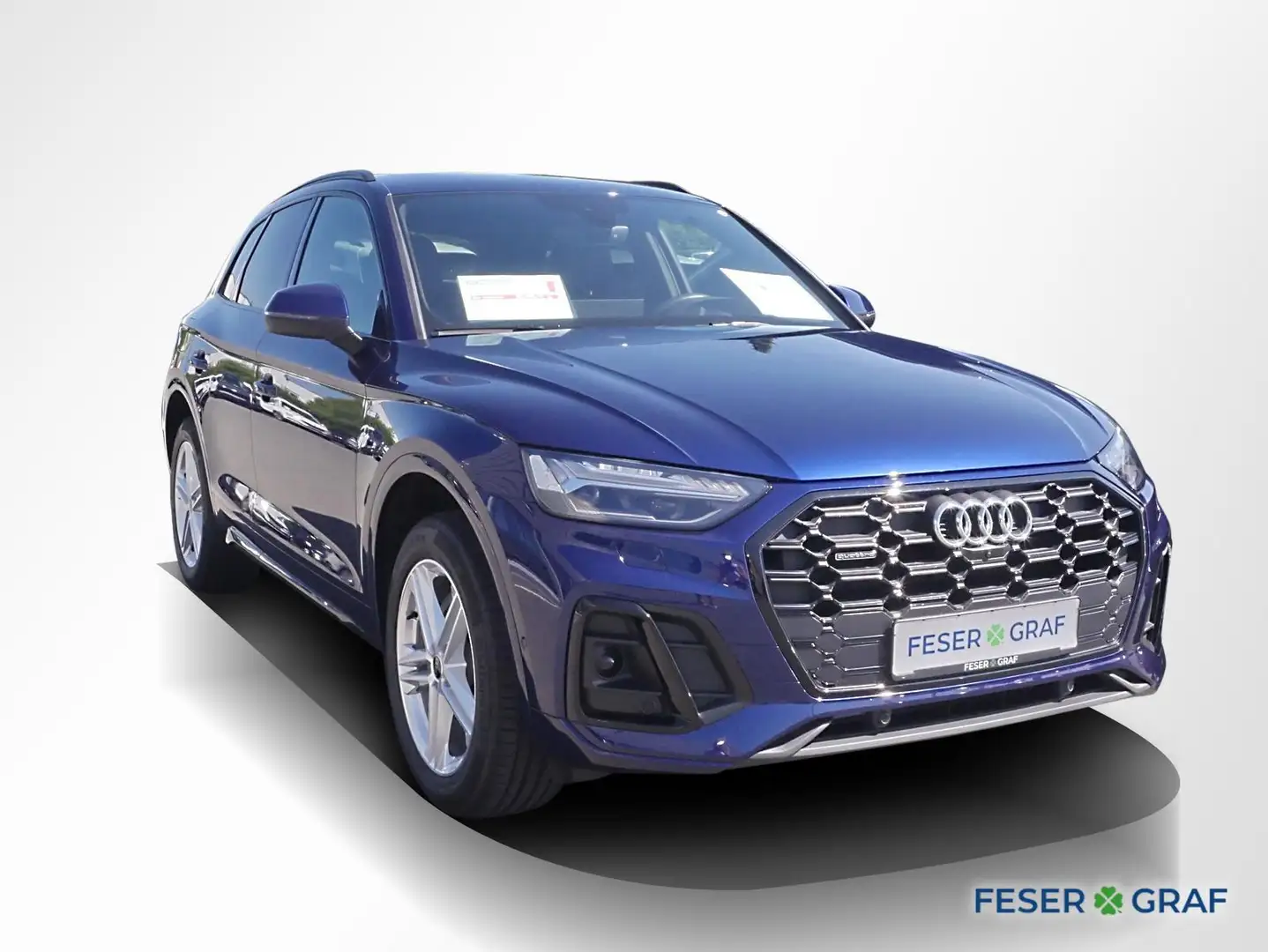 Audi Q5 45 TFSI qu. S line Ext. AHK Matrix Navi 360° Blau - 2