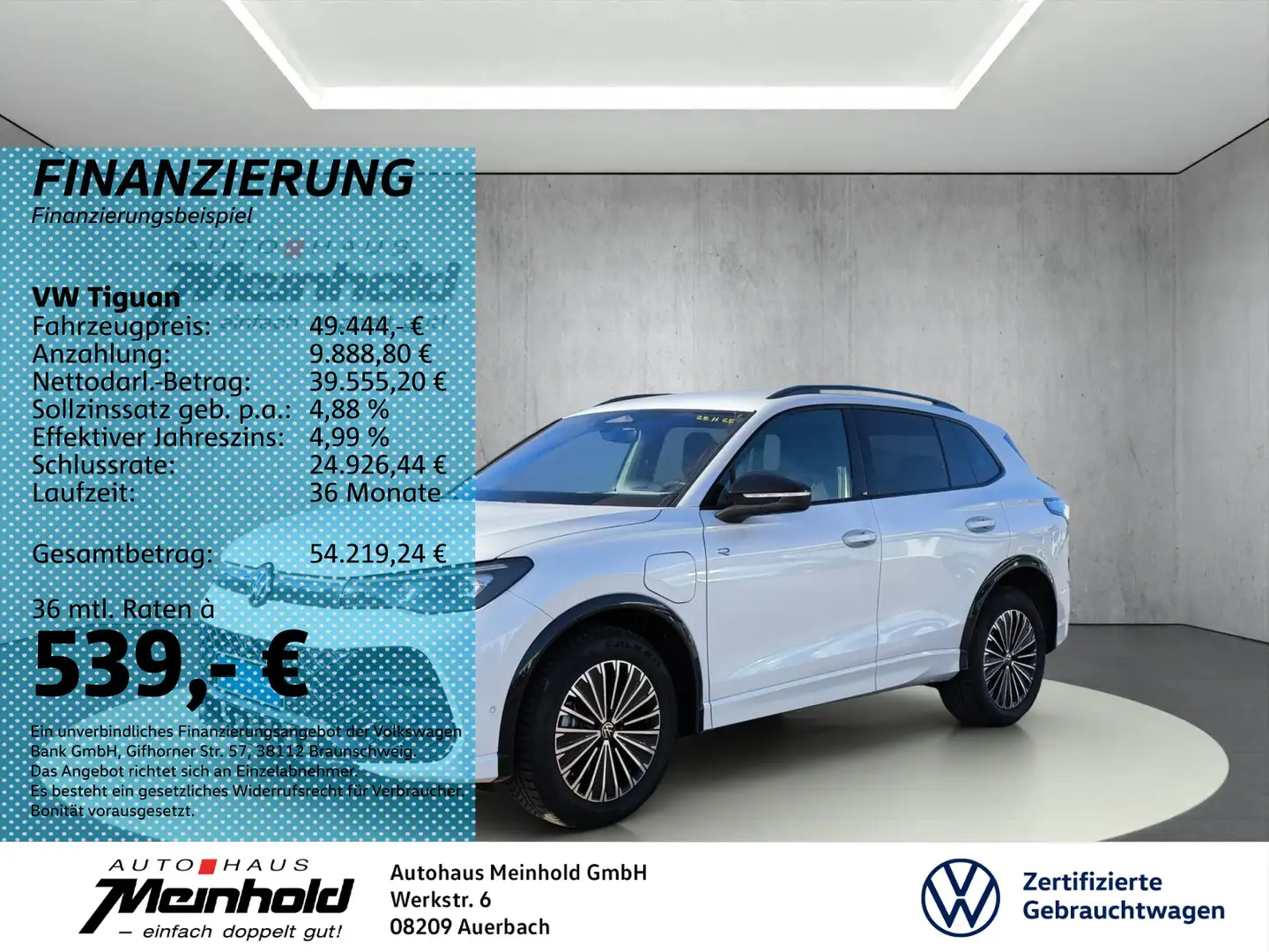 Volkswagen Tiguan 1.5 TSI eHybrid DSG R-Line, Kamera, AHK Weiß - 1