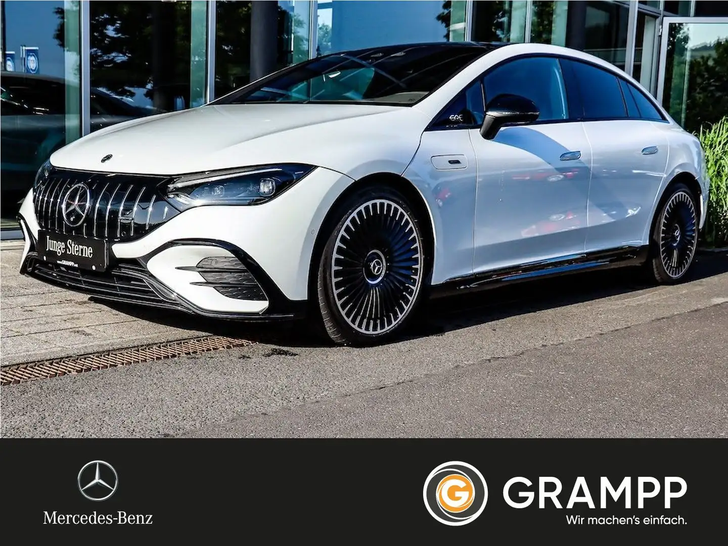 Mercedes-Benz EQE 53 AMG 4M Pano/HUD/Distronic/Hyper/Burm/Flex Blanc - 1