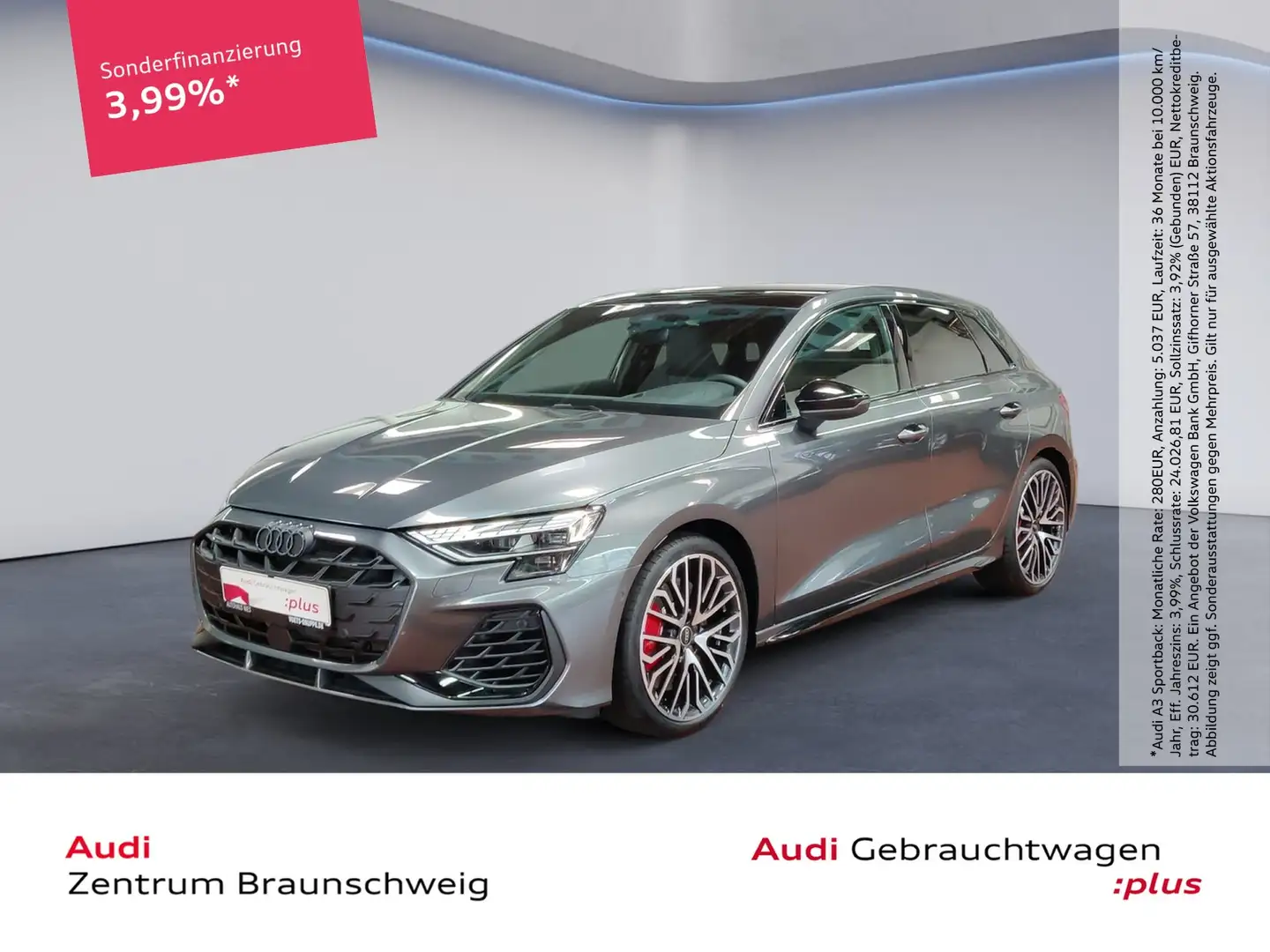 Audi S3 Sportback 2.0 TFSI quattro S tronic HuD+PANO+MA... Grey - 1