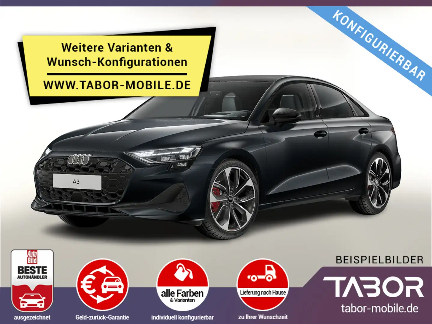 Audi A3 Lim TDI 116 LED Komfort+ KlimaP SHZ VirCo PDC Weiß - 1