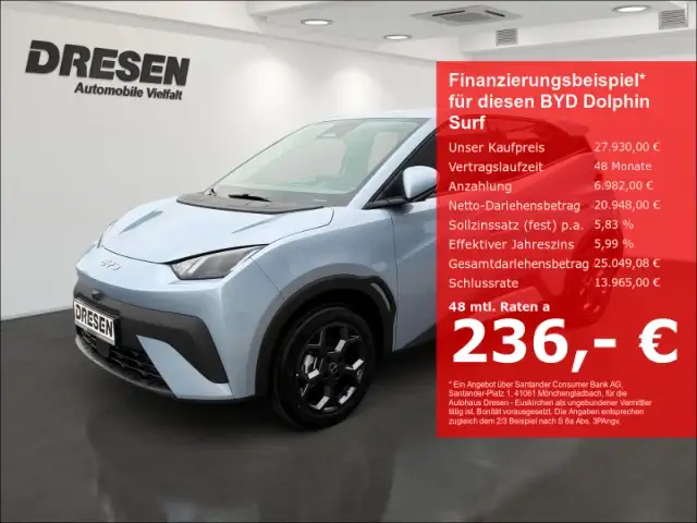 BYD Dolphin Comfort/Sitzheizung/Navi/Leder/360 Kamera/Klimaanl