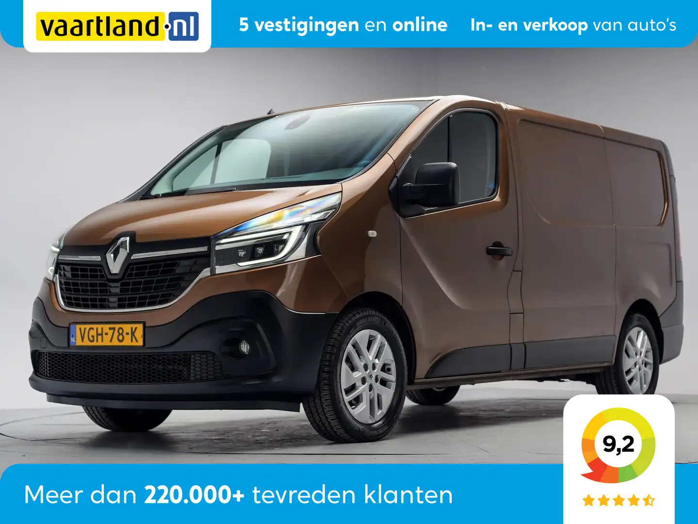 Renault Trafic 2.0 dCi 145 T27 L1H1 Comf Auto [ Led 3-Pers Kastin Bruin - 1
