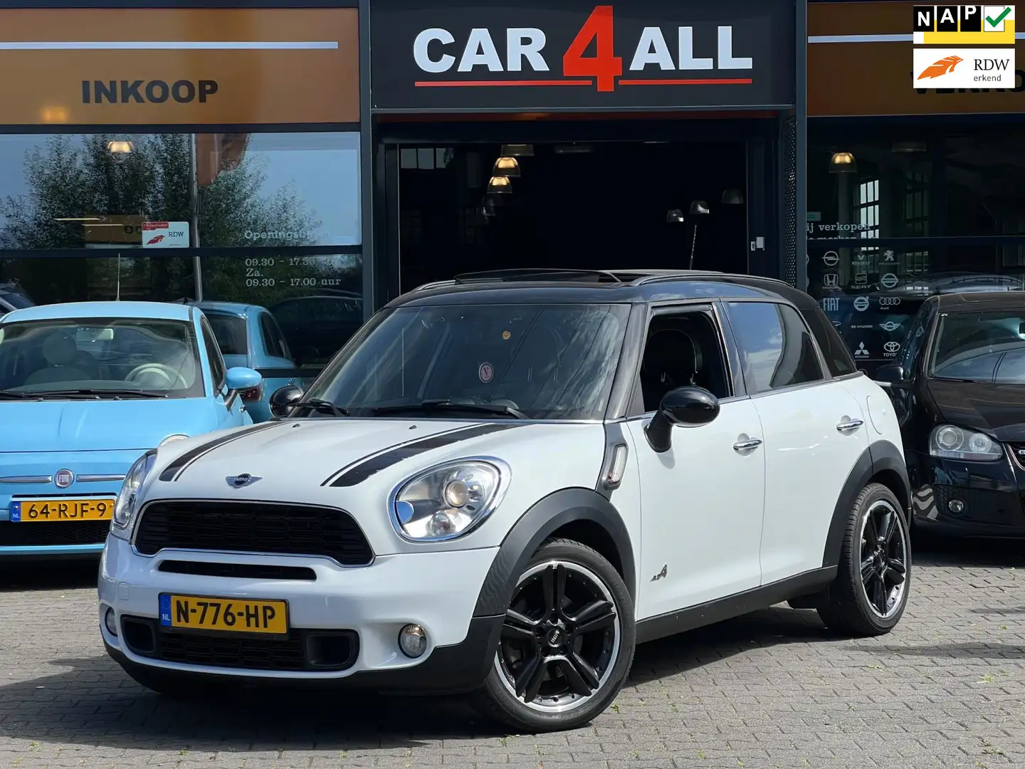MINI Cooper S Countryman Mini 1.6 ALL4 PANO/STLVRM/PDC/CRUISE/NETTE AUTO!AP Blanc - 1