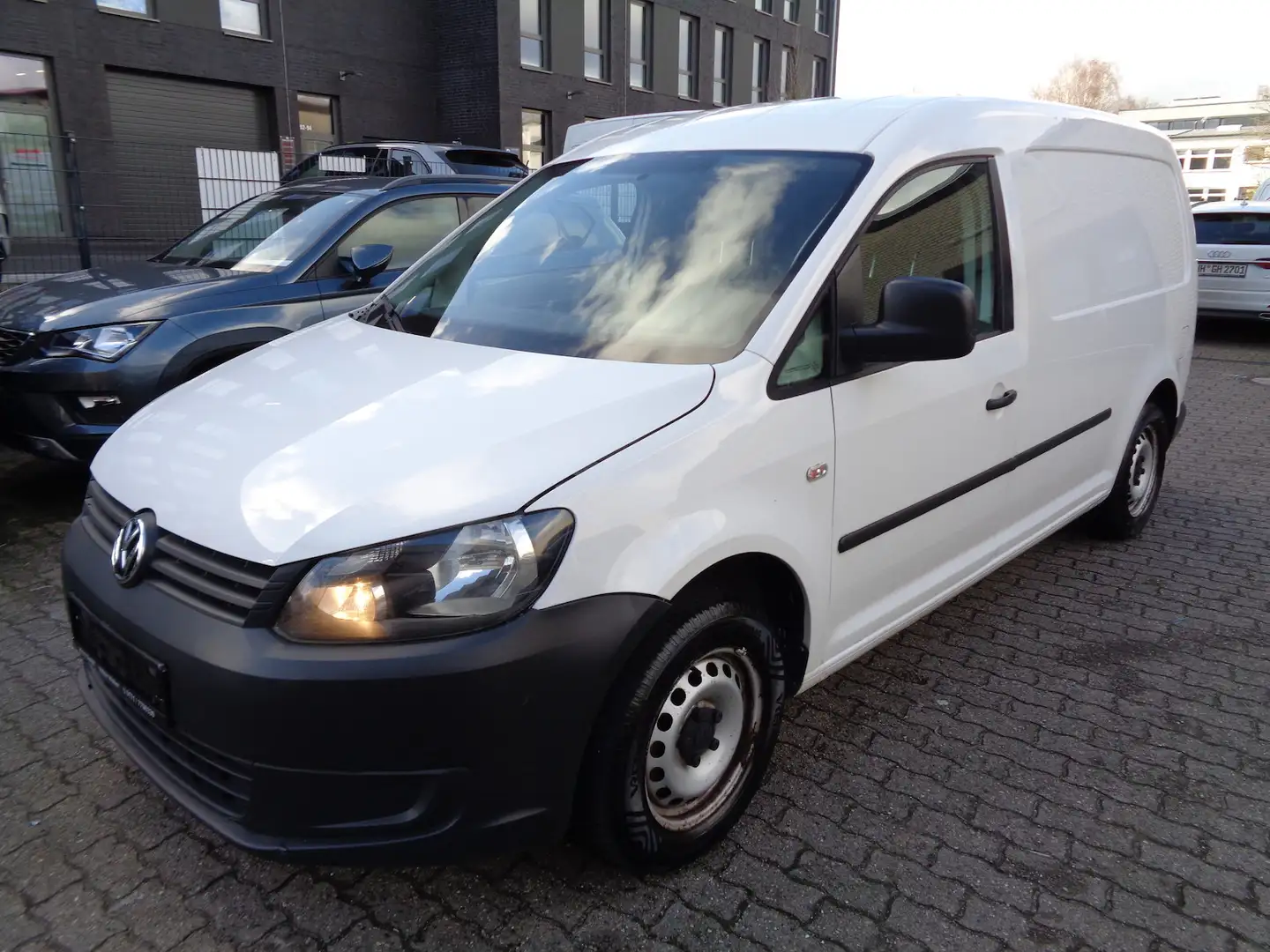 Volkswagen Caddy 1.6 TDI, Klima, AHK, Flügeltüren Weiß - 2