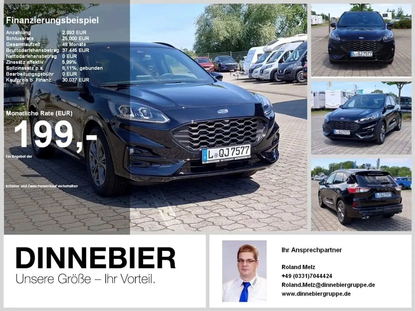 Ford Kuga ST-Line LED+Navi+Kamera+Winterpaket Noir - 1