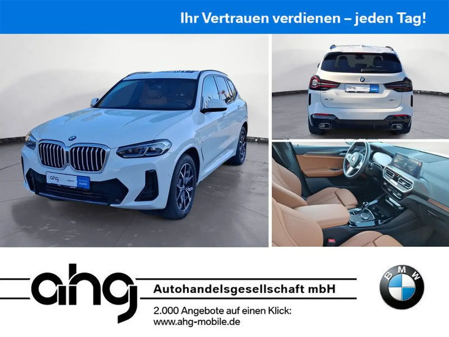 BMW X3 xDrive20i AT M Sportpaket Innovationsp. HIFI Blanc - 1