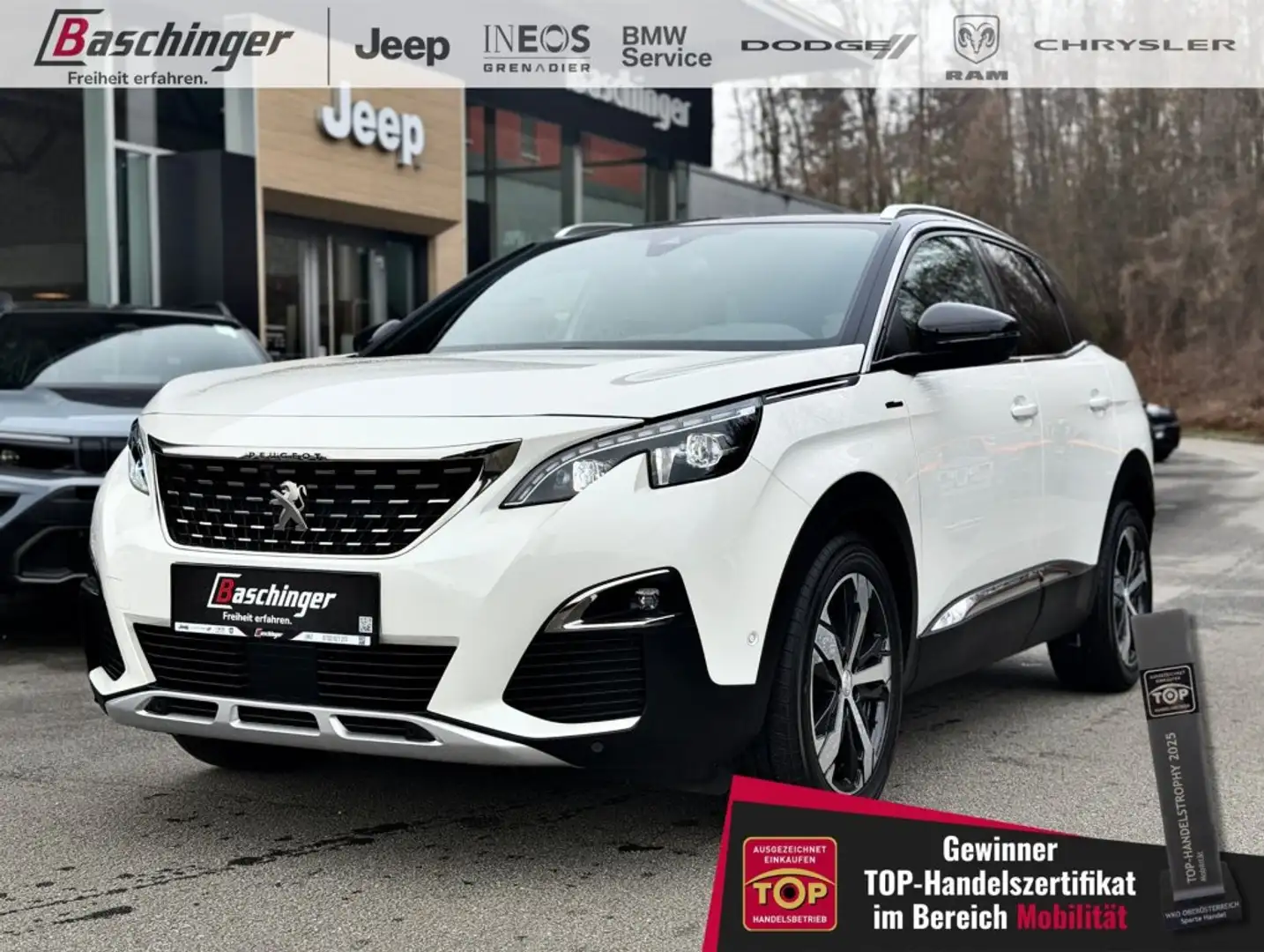 Peugeot 3008 1,5 130 GT Line Automatik Weiß - 1