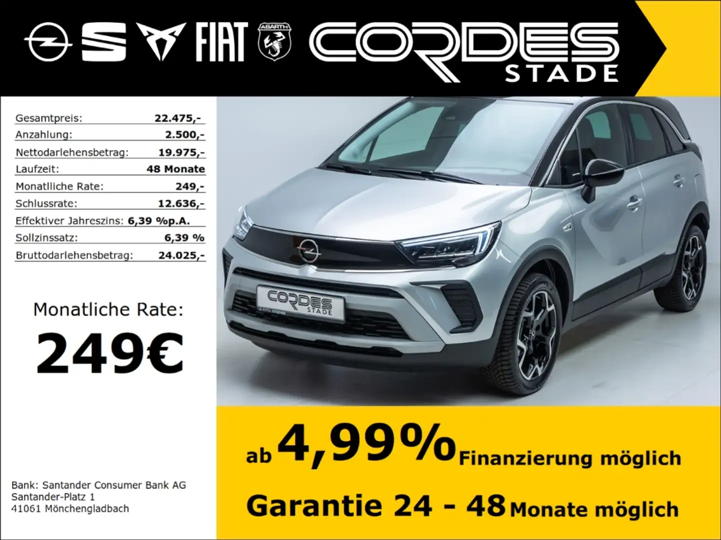 Opel Crossland Elegance 1.2 Turbo AUTOM. ALLWETTER KAMERA (HC550) Zilver - 1