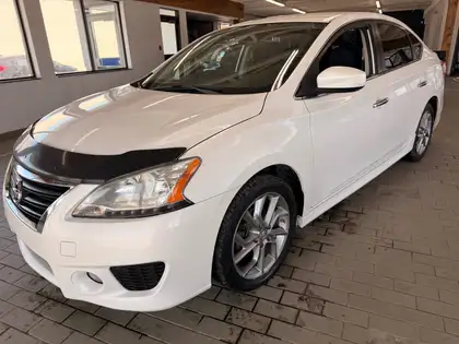 White 2014 Nissan Sentra SR Sedan Front-Wheel Drive 6-Speed Manual