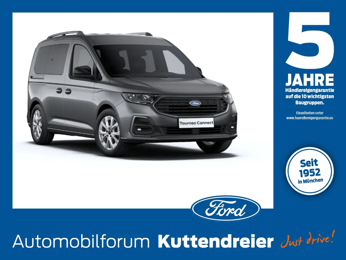 Ford Tourneo Connect Titanium L1 iACC*SHZ*LHZ*CAM*LED Szary - 1