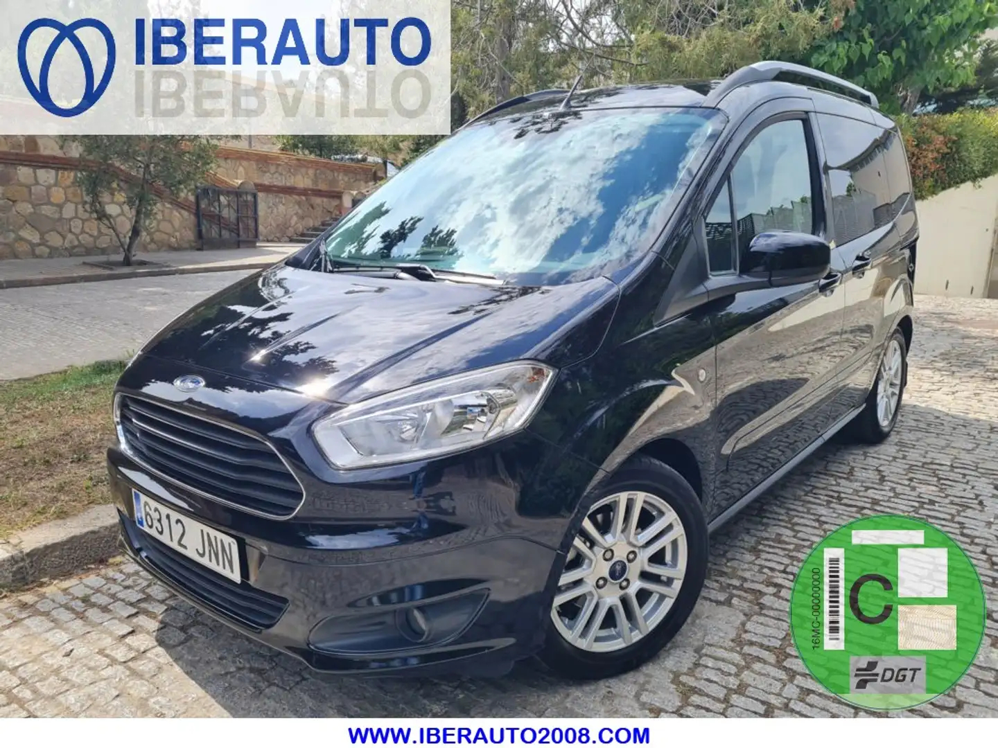 Ford Tourneo Courier 1.0 Ecoboost Titanium Zwart - 1