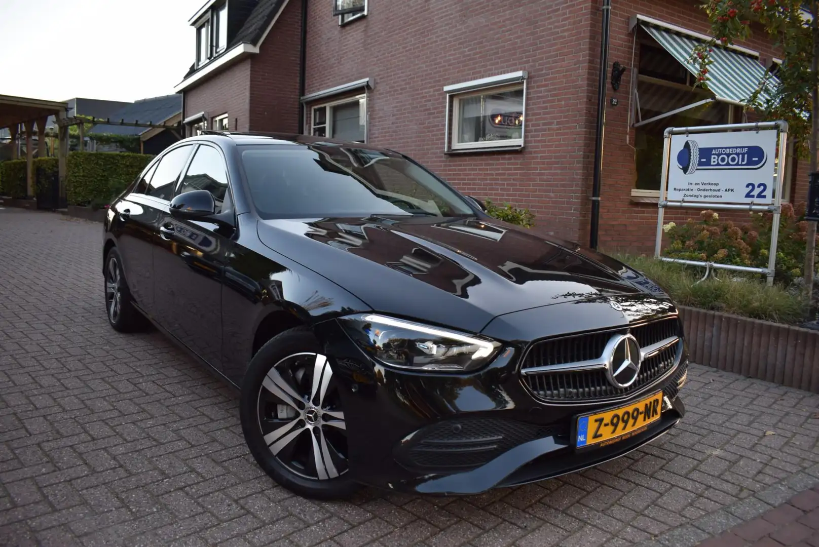Mercedes-Benz C 300 e Luxury Line AUTOM PANO-DAK/CRUISE/AIRCO-ECC/NAVI Nero - 2