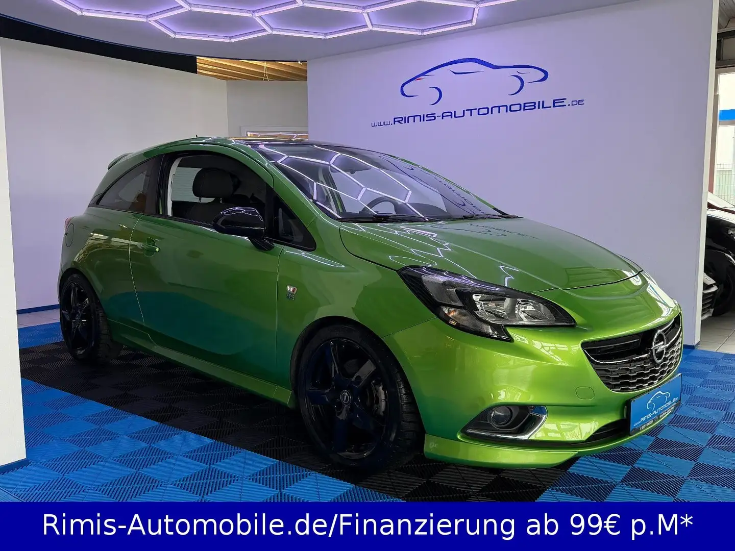 Opel Corsa E 1.4 Color Edition OPC-Line Navi PDC Vert - 2