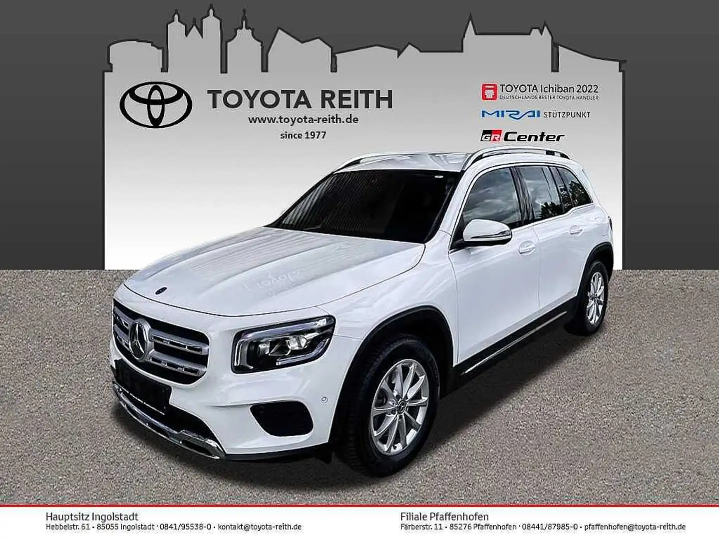 Mercedes-Benz GLB 250 4Matic 8G-DCT Progressive Bílá - 1